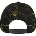 thumbnail image 6 of Black and Gold Background Print Sport Hat,Washed Baseball Cap Adjustable Low Profile Classic Dad Hat for Men Women, 6 of 8