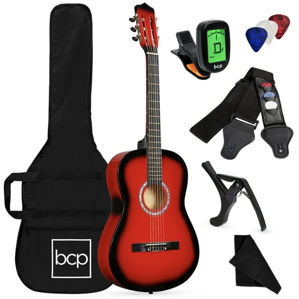 Best Choice Products 38in Beginner Acoustic Guitar Starter Kit w/ Case