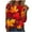 Orange F, variant on Women's Plus Size Long Sleeve T Shirt Maple Leaf Graphic Athletic Crewneck Fall Tops Quick Dry Loose Sweatshirt (XL, Yellow)