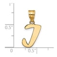 thumbnail image 2 of FJC Finejewelers 14 kt Yellow Gold Polished Script Letter I Initial Charm, 2 of 6