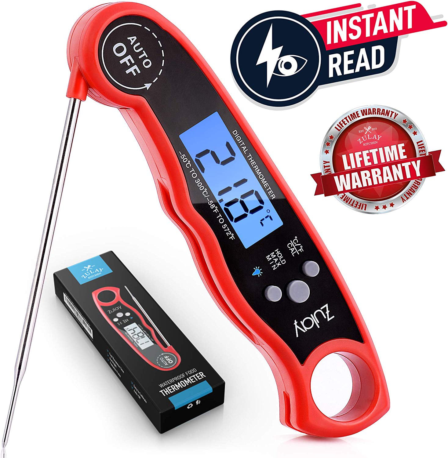 Instant meat thermometer