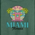 thumbnail image 3 of Instant Message - Miami Florida - Women's Lightweight French Terry Long Sleeve Shirt, 3 of 6