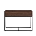 thumbnail image 2 of 42" Modern Slat Door Entry Table - Dark Walnut, 2 of 6