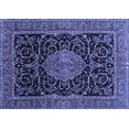thumbnail image 1 of Ahgly Company Indoor Rectangle Medallion Blue Traditional Area Rugs, 7' x 10', 1 of 4
