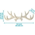 thumbnail image 4 of Comfify Coat Hook Rack, Wall-Mounted, Cast Iron, Deer Antlers Design, Antique White, 4 of 8