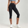thumbnail image 4 of JnLxul Workout Pants for Women High Waisted Capri Leggings Stretchy Slim Fitting Tight Capris Gym Yoga Pants Trendy(XX-Large), 4 of 6