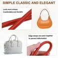 thumbnail image 3 of 2Pcs PU Leather Purse Handles, 0.6" x 16" Short Bag Purse Bag Straps with Silver Button Bag Making Supplies, Red, 3 of 7