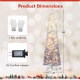 thumbnail image 3 of Costway 6 FT Snow-flocked Artificial Christmas Tree with 220 Warm White LED Lights, 8 Modes, 3 of 10