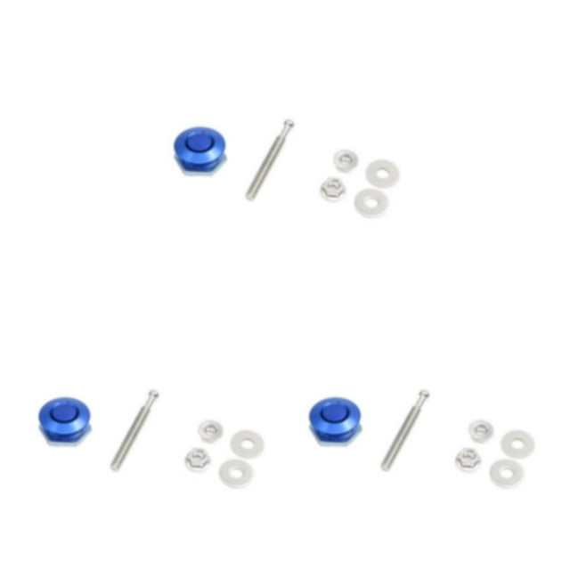 Thinsony Sleek And Affordable Hood Lock For Car Modification Engine Cover In Style blue DP16-25 3Set