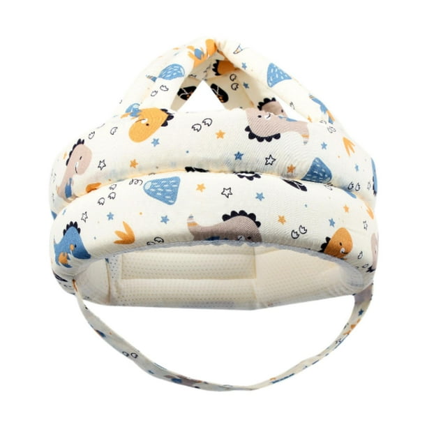 Casco de bebé para correr rastreando sombrero de dibujos animados portátiles ANTIA ANTIA Otoño Capítulo Gat de protección para niñas para niñas Azul
