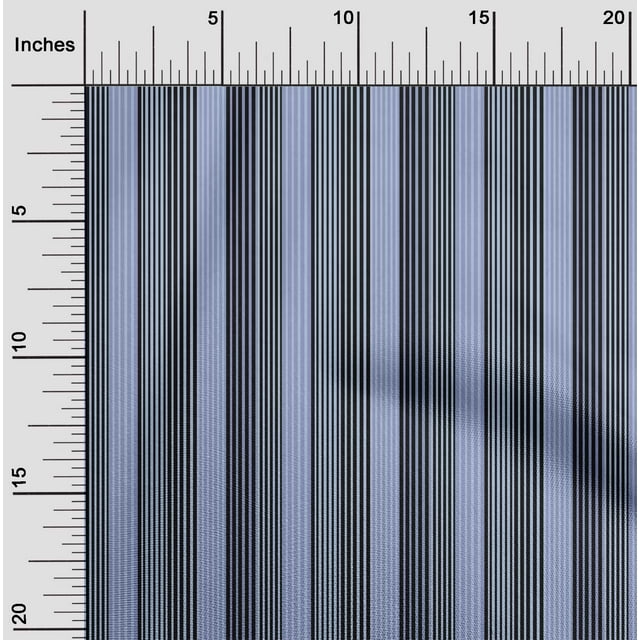 oneOone Viscose Chiffon Fabric Multicolor Stripe Print Fabric By The Yard 42 Inch Wide
