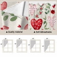 thumbnail image 5 of Valentines Swag Valances for Windows, Kitchen Curtains 36 Inch Length 2 Panels Set, Pink Red Love Heart Green Botanical Spring Short Curtains for Small Windows Rod Pocket Cafe Curtains Drapes 28"x36", 5 of 8