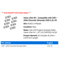 thumbnail image 2 of Valve Lifter Kit - Compatible with 2001 - 2006 Chevy Silverado 3500 6.0L V8 2002 2003 2004 2005, 2 of 2