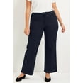 thumbnail image 4 of June + Vie Women's Plus Size Curvie Fit Wide-Leg Jeans, 4 of 4