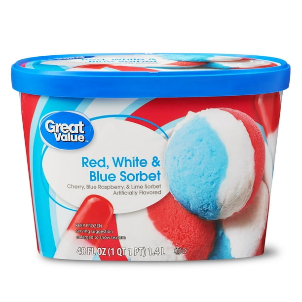 Great Value Red White And Blue Sorbet 48 Fl Oz Walmart Com Great Value Red White And Blue Sorbet 48 Fl Oz Walmart Com