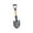 Black, variant on ionze Shovel for Digging, Round Anti Slip Small Shovel with Wooden D-Handle, Metal Garden Shovel (Black)