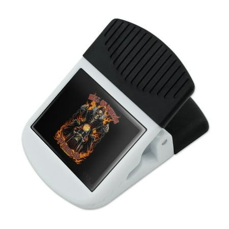

Hell On Wheels Motorcycle Skeleton Refrigerator Fridge Magnet Magnetic Hanging Hook Note Snack Clip