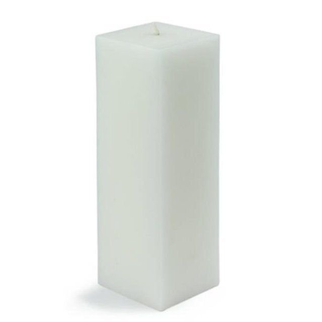 Jeco CPZ-151 Bougie Pilier Carrée 3 x 9 Po, Blanc