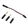 thumbnail image 2 of Cable Adaptador De Auriculares Hembra De 3,5 Mm A Macho De 2,5 Mm, 3,5 Mm Y 4,4 Mm, Cable Adaptador De Chapado En Plata Estéreo Hembra A Macho De 3,5 Mm Para Teléfonos, 2 of 8