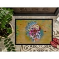 thumbnail image 3 of Day of the Dead Flowers Skull  Doormat 24x36, 3 of 4