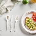 thumbnail image 3 of 100% Compostable PLA Spoons Bulk Pack 400 Pcs Biodegradable Disposable Plastic Cutlery Utensils, 3 of 4