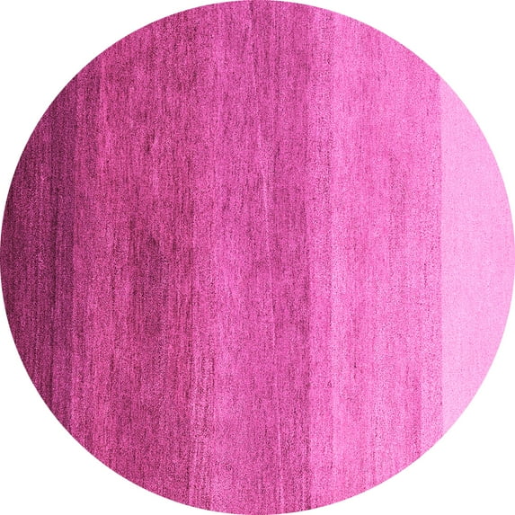 Ahgly Company Indoor Round Abstract Pink Modern Area Rugs, 5' Round