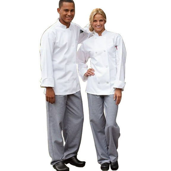 4000-4006 Classic Basic Baggy Chef Pant with 3" Elastic Waist in Houndstooth - 2XLarge