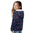 thumbnail image 2 of Yuyamidu Girls Hoodie Size 14-16 Christmas Lights Print Fleece Zip Up Jacket Warm Comfortable Winter Hooded Sweatshirt for School Outdoor Casual Drop Shoulder Long Sleeve Top with Pockets, 2 of 8