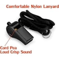 thumbnail image 2 of Whistle, 2 Packs Plastic Sports Whistles With Lanyard, Loud Crisp Sound Whistle Ideal For Coaches, Referees, And Officials, 2 of 5
