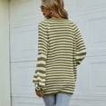 thumbnail image 4 of SWSMCLT Women's Long Sleeve Cardigan Sweater Spring Fashion Coat Winter Sweater Warm Button Down Soft Fall Loose Acrylic Casual Green Medium, 4 of 5
