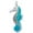 Hot Blue, variant on Silver-tone Hot Blue Seahorse - Gold Tone Philipians 4:13 I Do All Things Through Christ Engraved Cross Charm Bracelet, 6.5+1.5" Extender