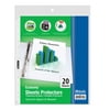 BAZIC Sheet Protectors Economy 11 Hole Binder Sleeves (20/Pack), 1-Pack