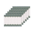 thumbnail image 4 of MKHERT Tribal Ethnic Floral Background with Two Ornament Stripes Placemats Table Mats for Dining Room Kitchen Table Decoration 12x18 inch,Set of 6, 4 of 4