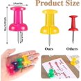 thumbnail image 2 of Jumbo Push Pins 40 Pack, Colorful Thumb Tacks for Cork Board, Bulletin Board, Office, Home, 2 of 5
