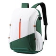 thumbnail image 4 of Ximing Basketball Backpack with Shoes Compartments Portable Casual Daypack Gym Backpack Green, 4 of 9