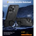 thumbnail image 5 of Magnetic Stand for iPhone 16 Pro Max Case with 9H Screen & Lens Protector, 5 of 5