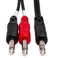 thumbnail image 2 of Hosa Technology 3.3' 1/4" TRS Mono Male to Two 1/4" TS Mono Male Send / Return (Insert) Cable, 2 of 4
