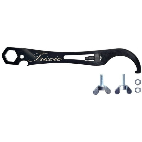 Pedro's Fixed Gear Multi-Tool Trixie: Black Bottle Cage Mount Bicycle Tool