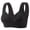Black, variant on Front Closure Bra for Women Without Underwire Full Coverage Comfort Fit Support for Middle Aged And Elderly Large Size Plus Size