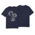 thumbnail image 3 of NAMTYQX Womens Graphic T Shirts Cool Short Sleeve Print Plus Size Print Loose Fit Hip Lightweight Crewneck Womens Tops Dark Blue Size M, 3 of 4