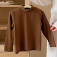 thumbnail image 5 of Girls Mock Neck Long Sleeve Sweatshirts Turtleneck Fleece Sweater Pullover, 5 of 5