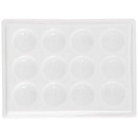 Jack Richeson Porcelain Palette 12 Well Medium Tray