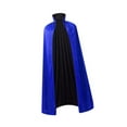 thumbnail image 4 of Capa de Halloween, capa de , capa de , túnica de mago, capa medieval para suministros de fiesta, accesorio de fotografía Negro Azul, 4 of 10