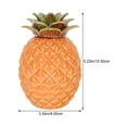 thumbnail image 2 of Ceramic Pineapple Shape Tea Storage Jar Tea Canister Ceramic Storage Jar Home Decor, 2 of 6