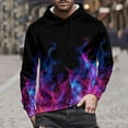 thumbnail image 6 of DDAPJ pyju Hoodies for Men Women 3D Flame Graphic Novelty Hooded Sweatshirts Oversized Casual Street Hoodie with Pocket Hot Pink XXXL, 6 of 9