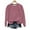 Purple, variant on ZUKMRJPC Women's Crewneck T-Shirts Casual Long Sleeve Fashion Shiny Printing Solid Color Pullover Tees Fall Fashion Loose Fit Comfy Tops