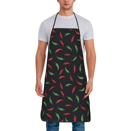 

Apron for Men Women bell Pepper red Waterproof Chef Kitchen Baking Apron with Long Ties Aprons for Cooking Baking and Gardening Kitchen Collection