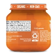 Happy Baby Organics Clearly Crafted, Stage 1, Carrots Organic Baby Food, 4 oz. Jar (6 count)