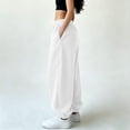 thumbnail image 6 of Karymi Solid Casual Sweatpants Women, Balloon Long Pants, Drawstring Elastic Waist Relaxed Fit Elastic Cuffs with Side Pockets, 6 of 7