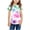 Hot Pink, variant on AJTQTH Summer Kids Boys Girls Shirts Cute Short Sleeve Tie Dye Gradient Print Round Neck Graphic Workout Tees Shirt Trendy Holiday Gift T-Shirt Tops Green 5-6 Years